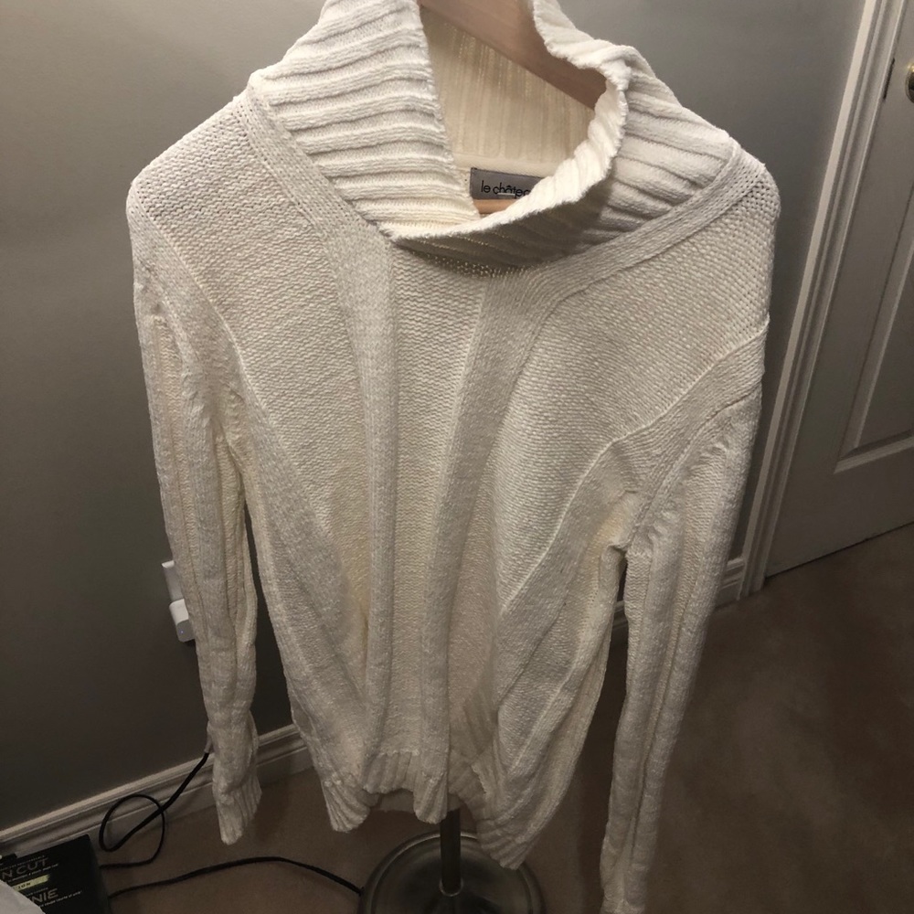 BNWOT Le Chateau men’s Shawl sweater in Sz L!!